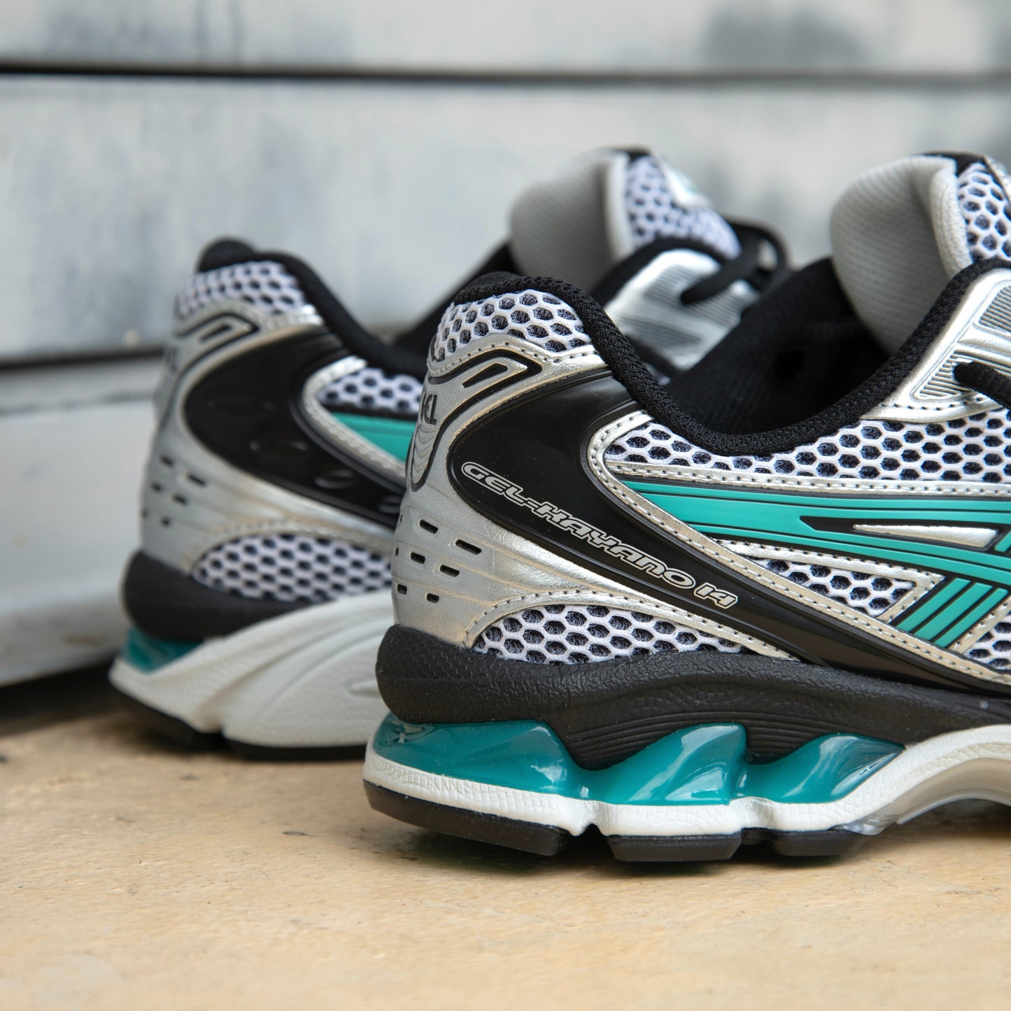 Mens Asics Gel-Kayano 14 (White/Waterfall)