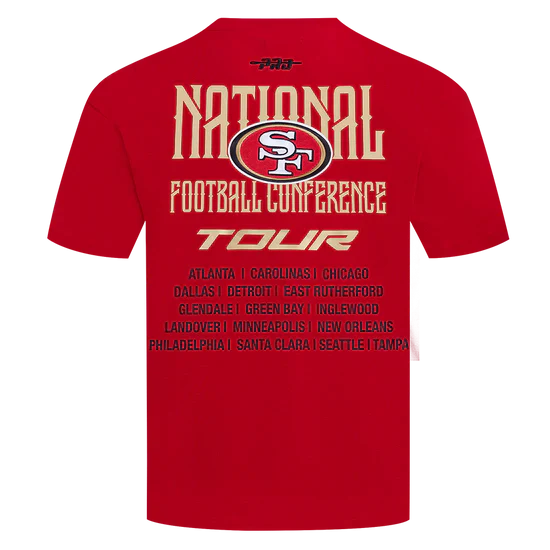 Men's Pro Standard NFL San Francisco 49ers City Tour 2.0 Drop Shoulder Tee