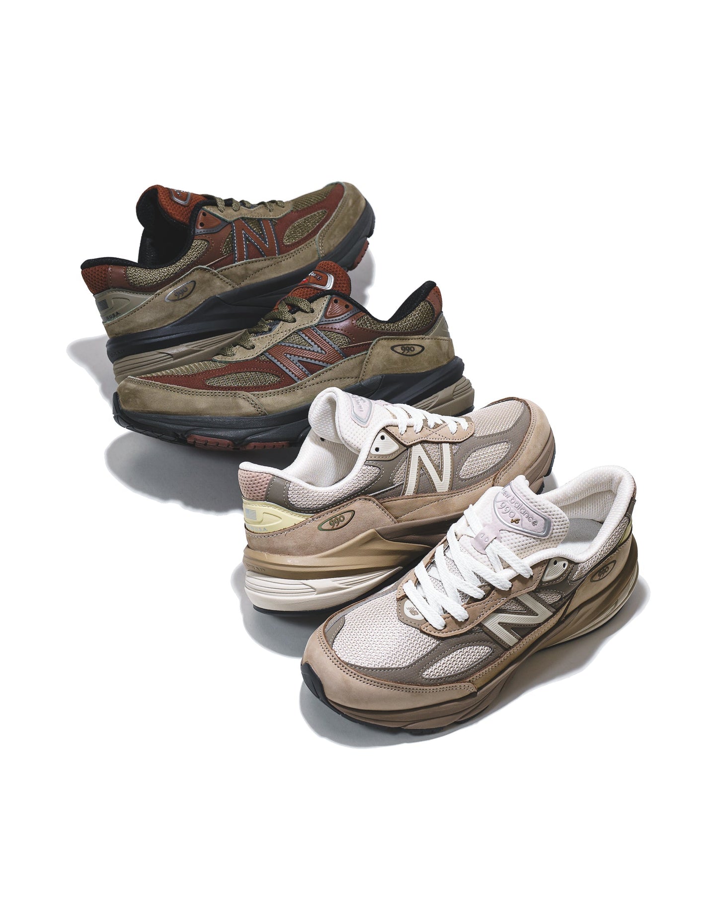 New Balance Unisex Made in USA 990v6 Driftwood Timberwolf U990SG6