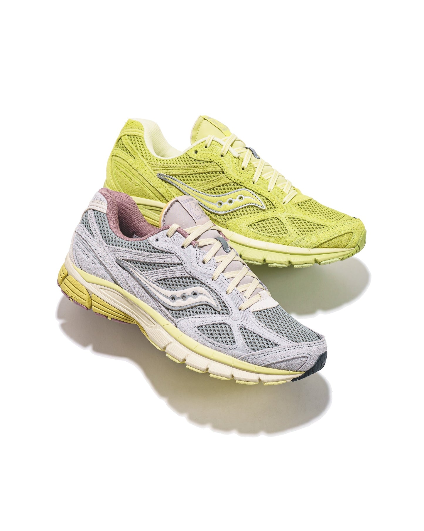 Saucony x 3sixteen Unisex ProGrid Guide 7 Lime Raffia S71044-2
