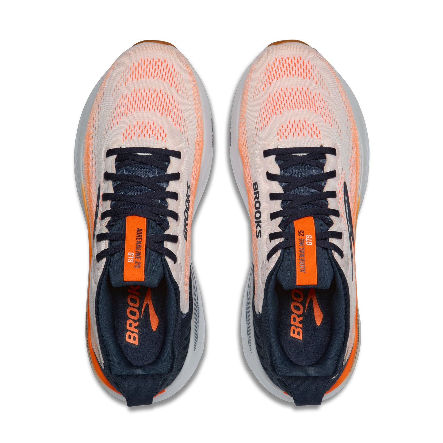 Brooks | Adrenaline GTS 25 | Men's | White/Spellbound/Orange