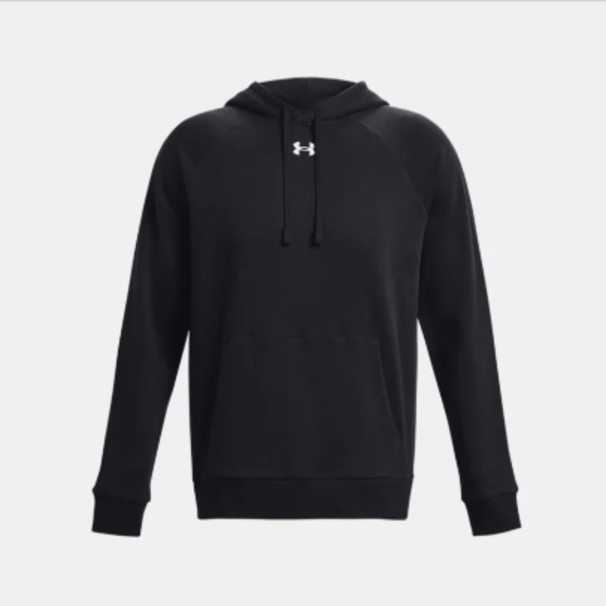 Men's Under Armour Rival Fleece Pullover Hoodie "Black/White"