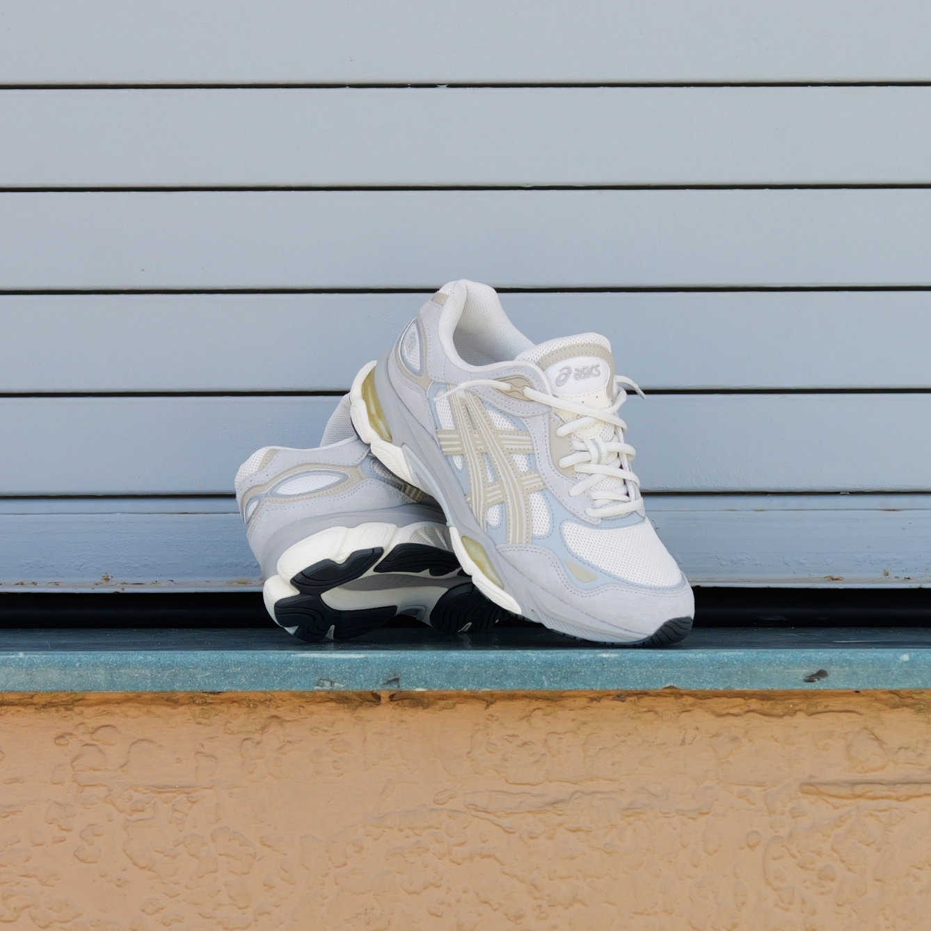 Mens Asics Gel-NYC 2.0 (Cream/Concrete)