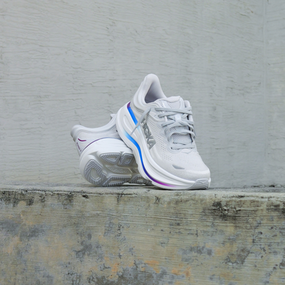Womens HOKA Bondi 9 (Cosmic grey/White)