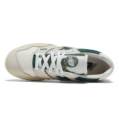 New Balance 550 Shoes - Permafrost/Dark Alpine Green