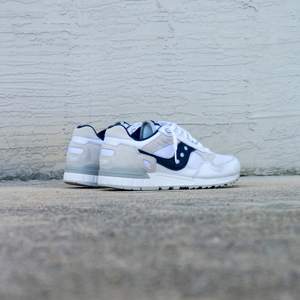Mens Saucony Shadow 5000 (White/Navy)