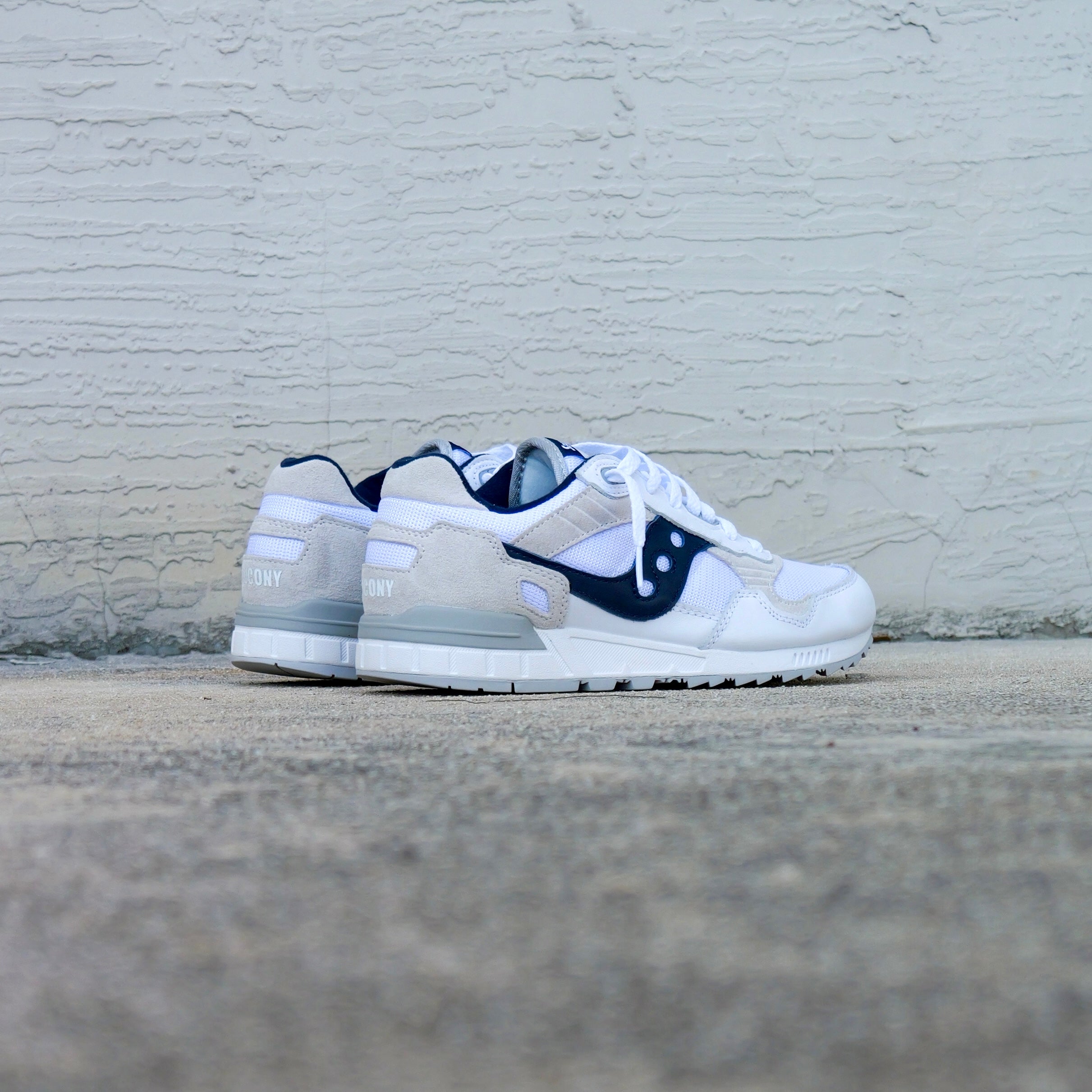 Mens Saucony Shadow 5000 (White/Navy)