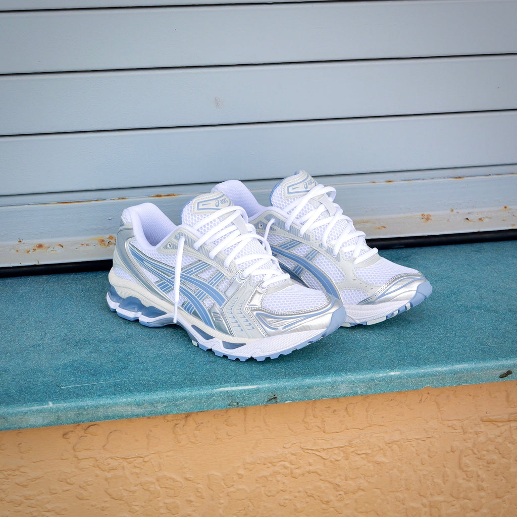 Mens Asics Gel-Kayano 14 (White/Light Navy)