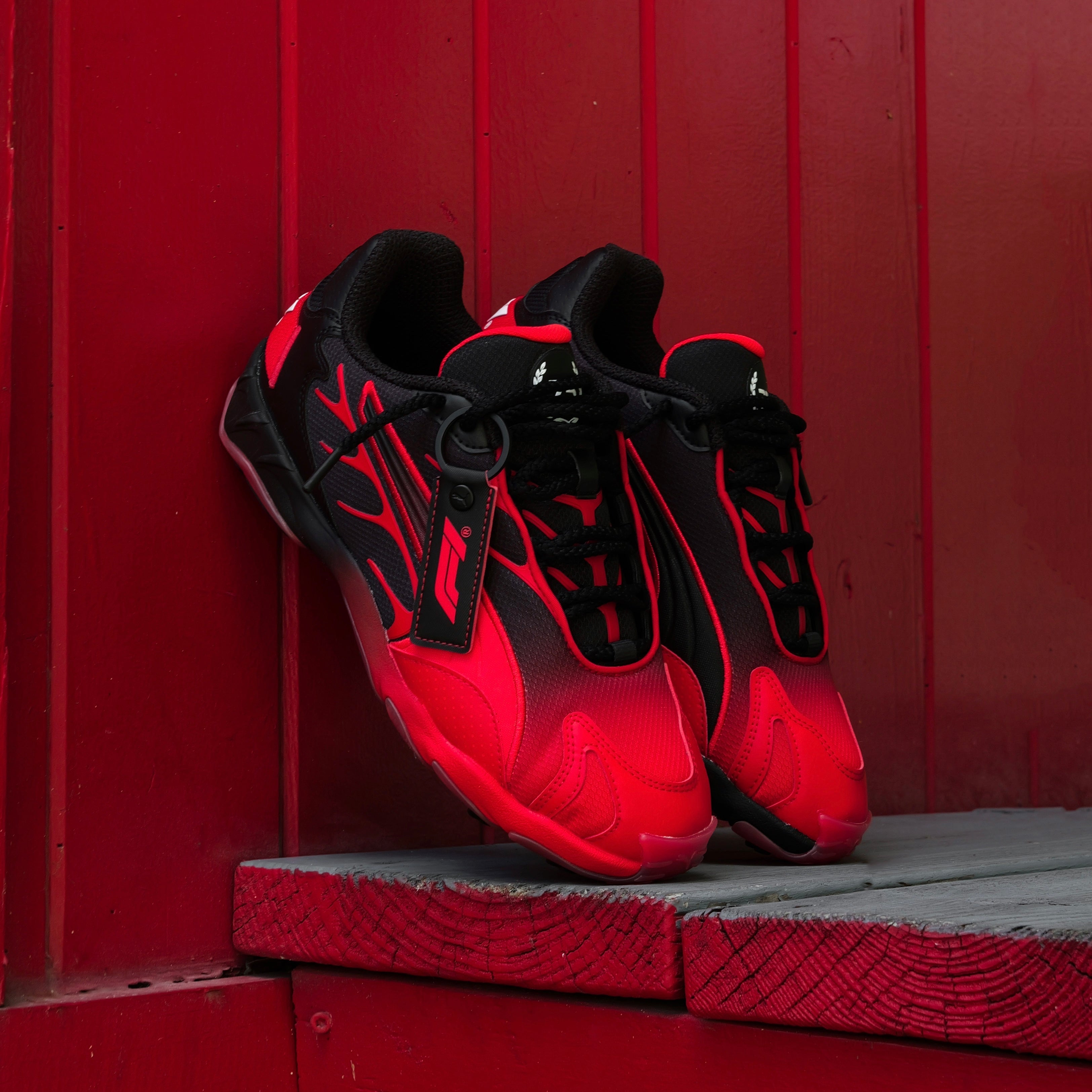 Mens Puma Inhale F1 75yrs (Puma Black/Pop Red)