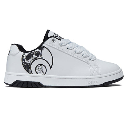 Osiris Troma Alt Shoes - White/Black/Skull