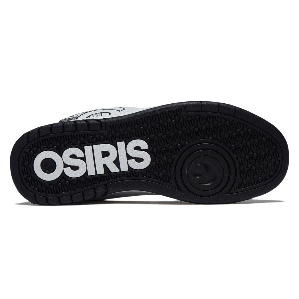 Osiris Troma Alt Shoes - White/Black/Skull