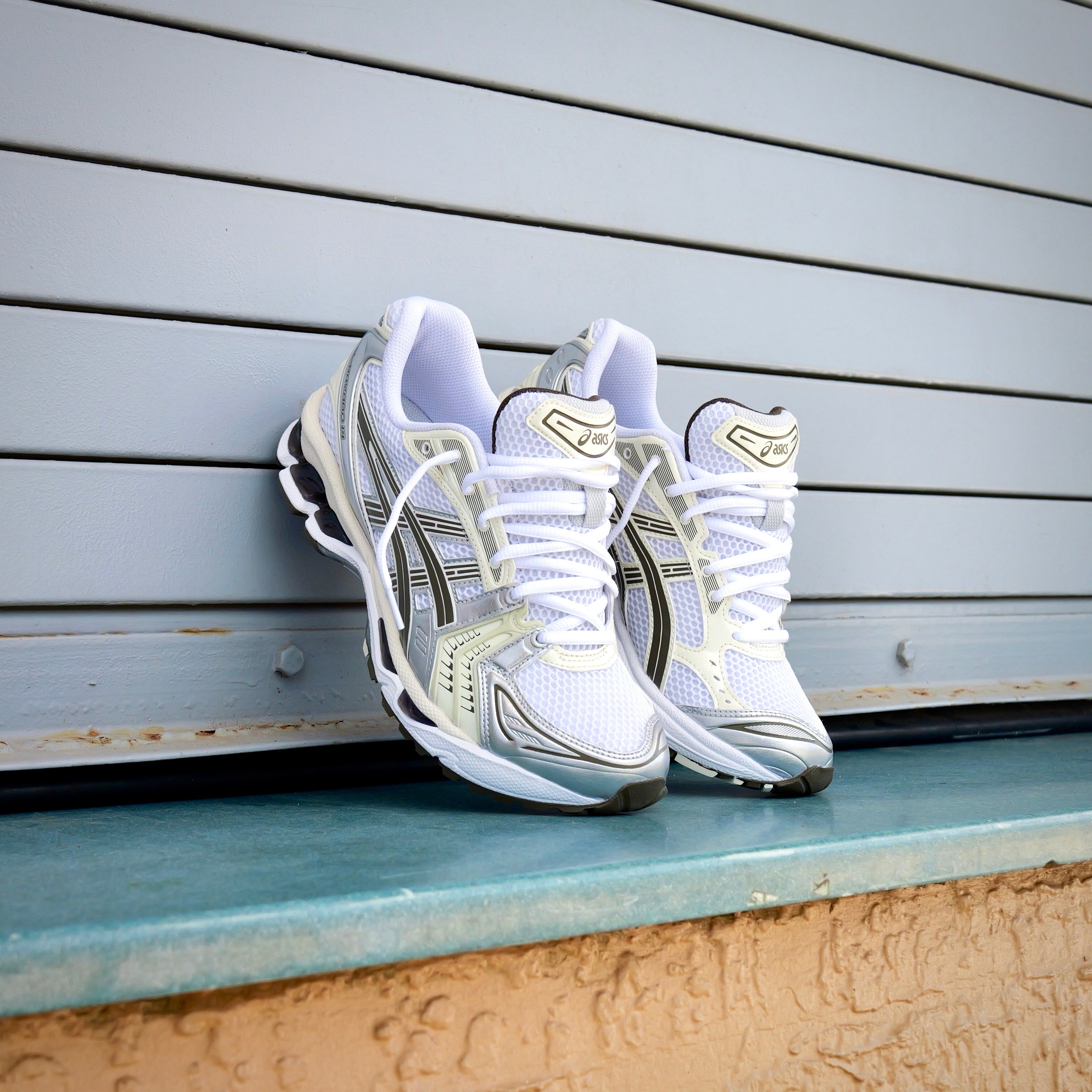 Mens Asics Gel-Kayano 14 (White/Ivory)