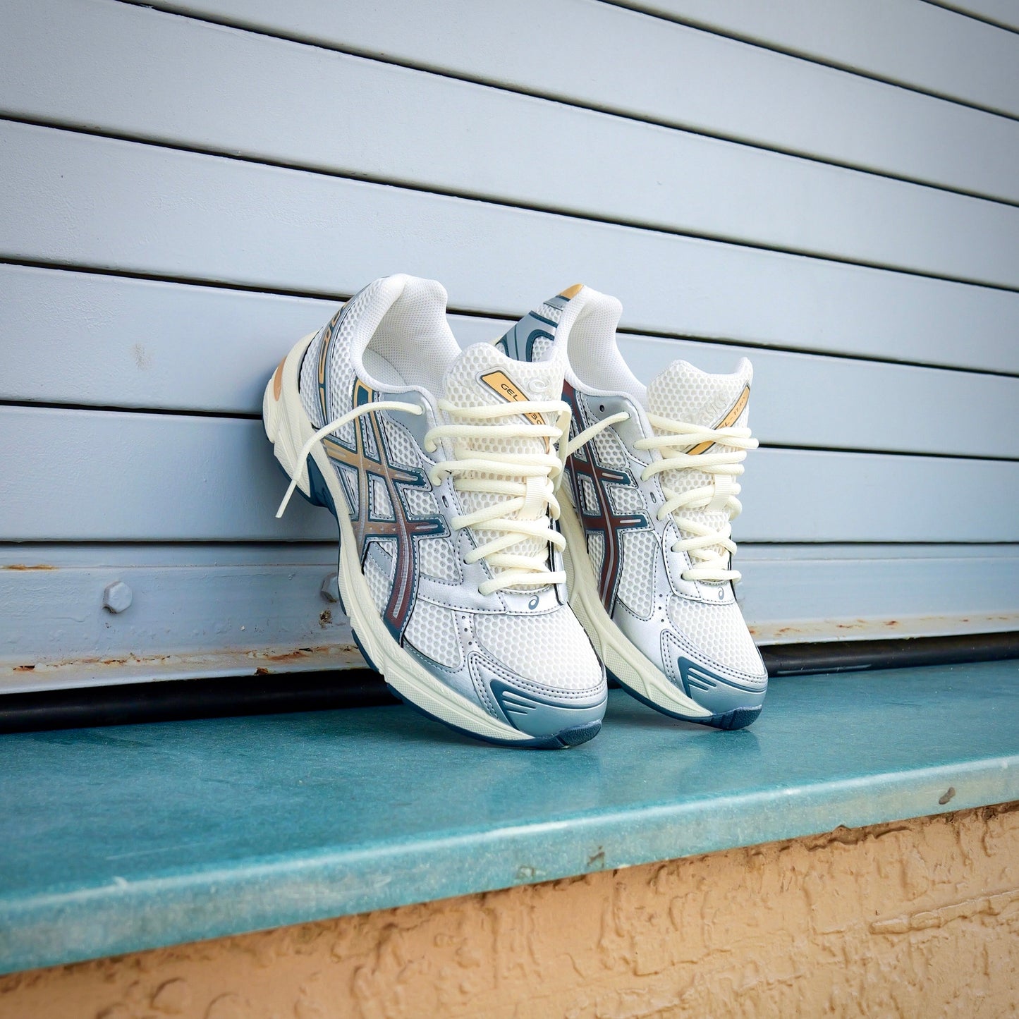 Mens Asics Gel-1130 (Cream/Mahogany)