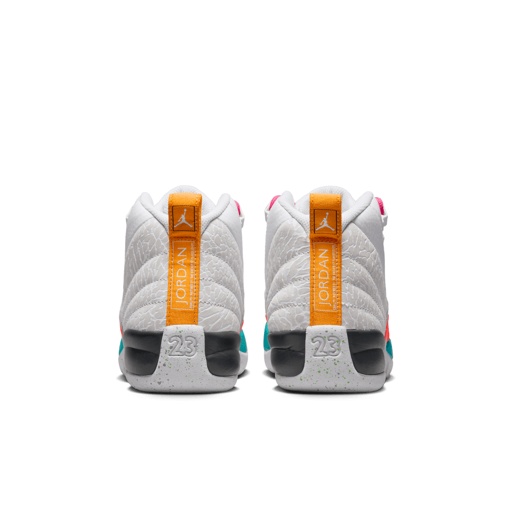 Big Kids' Air Jordan 12 Retro "White Vapor Green"
