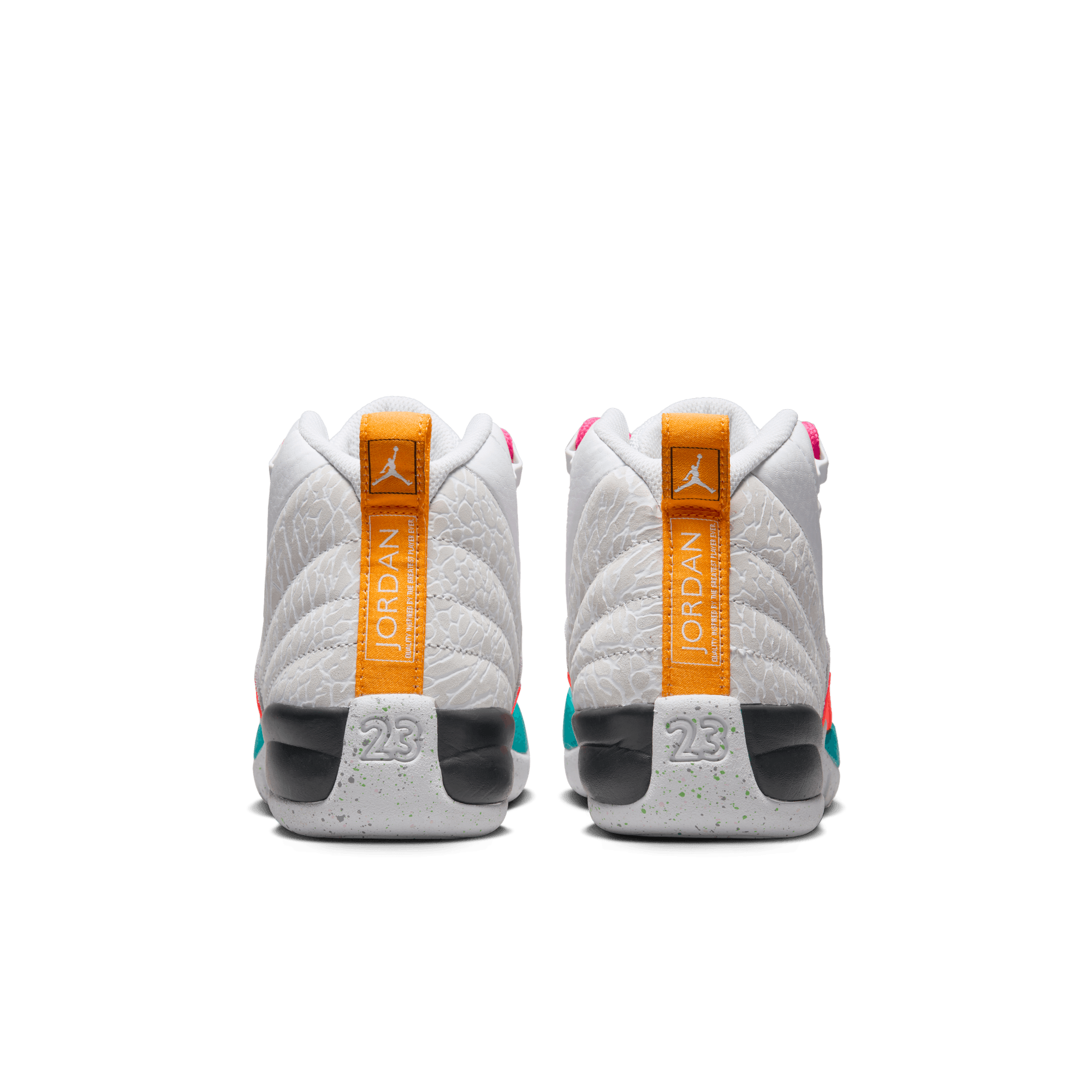 Big Kids' Air Jordan 12 Retro "White Vapor Green"