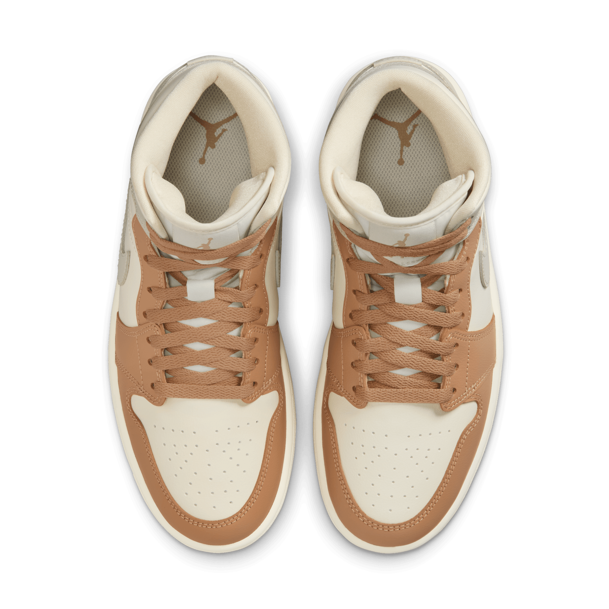 Women's Air Jordan 1 Mid "Tan Toe"