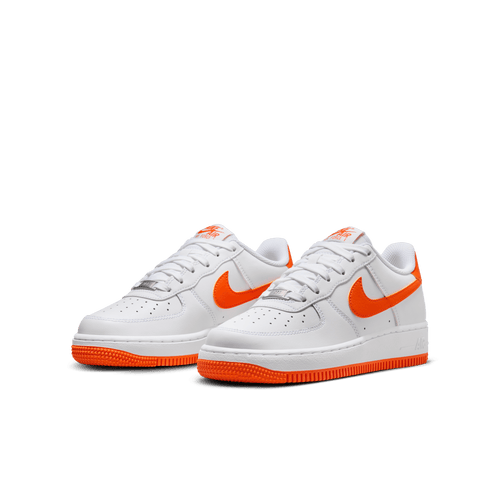 Big Kids' Nike Air Force 1  "White Safety Orange"