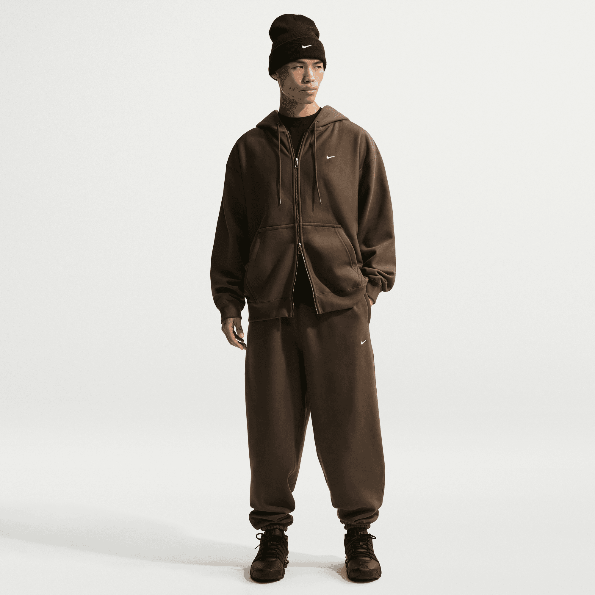 Men's Nike Solo Swoosh Cuffed Fleece Pants