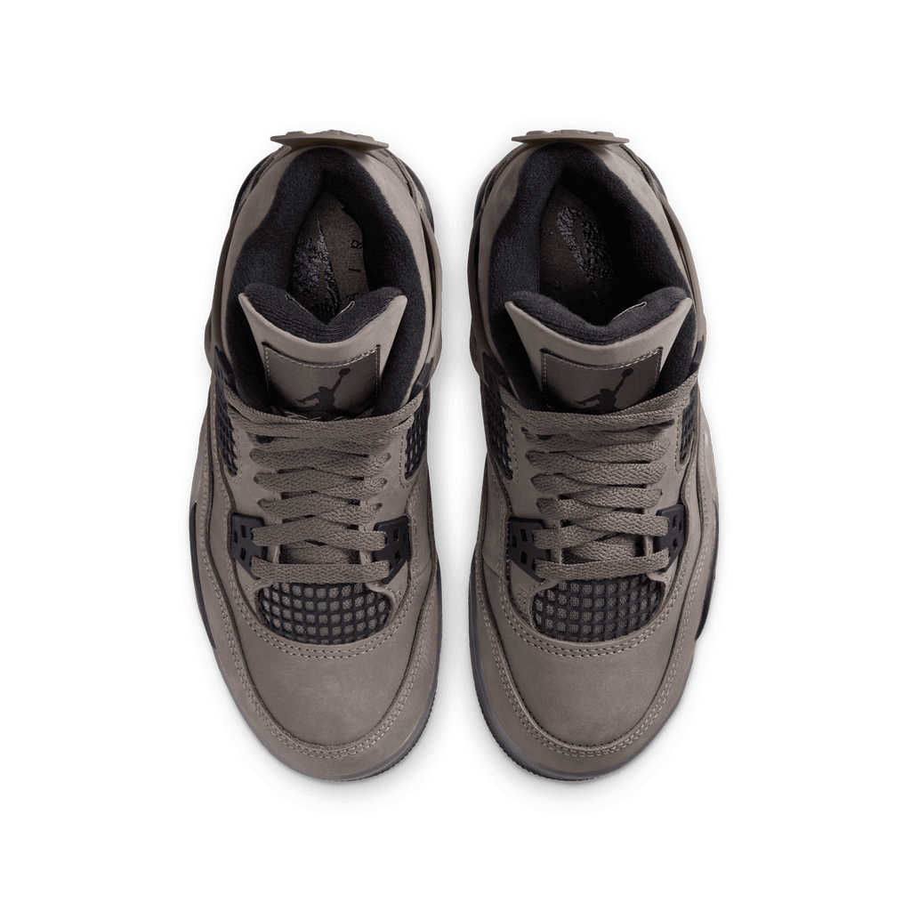 Big Kids' Air Jordan 4 Retro "Cave Stone and Black"