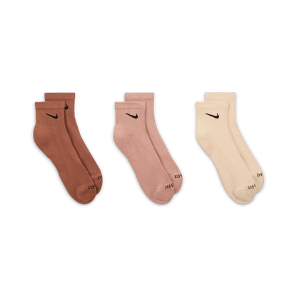 Nike Everyday Plus Cushioned Training Ankle Socks (3 Pairs) "Unisex"