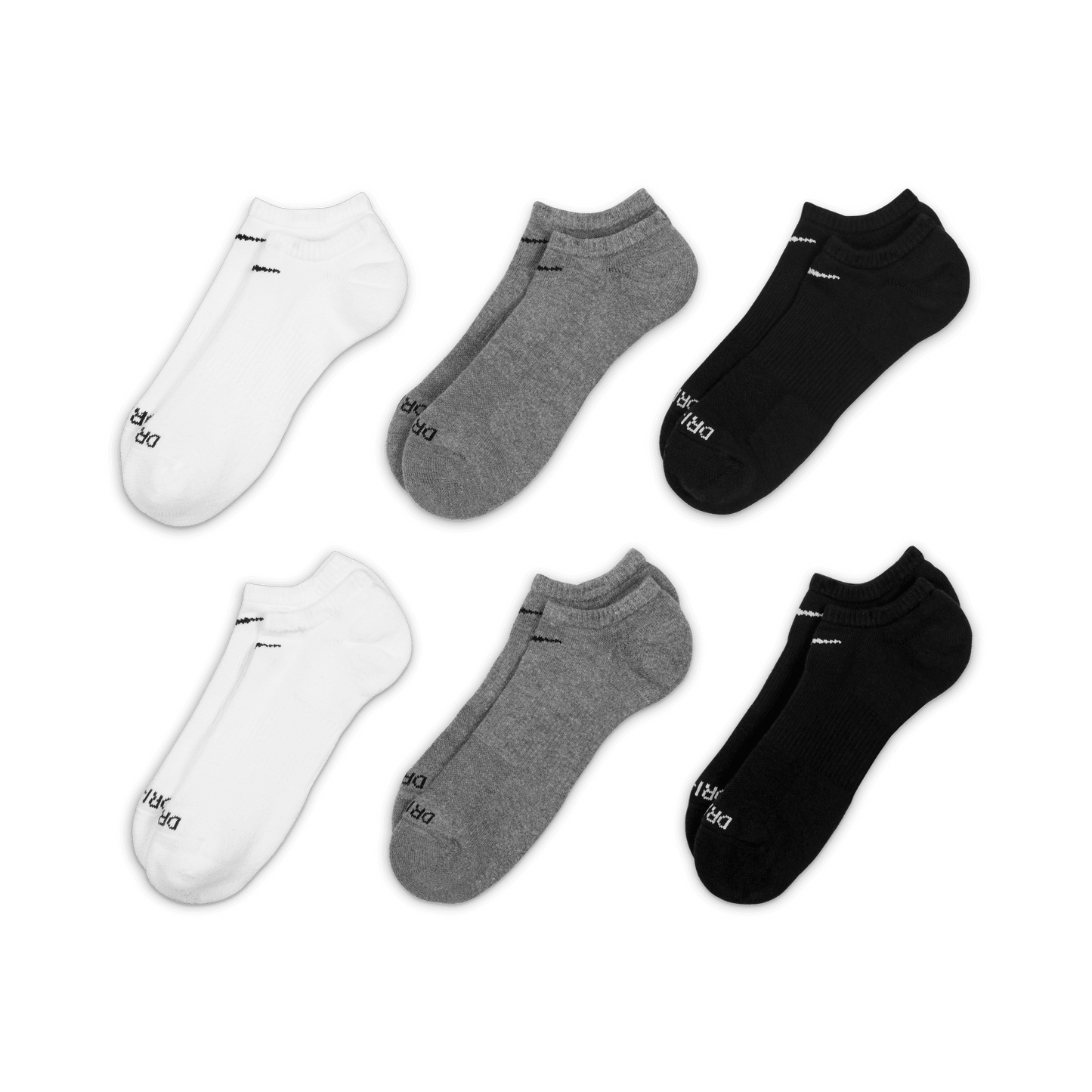 Nike Everyday Plus Cushioned Training No-Show Socks (6 Pairs) "Unisex"