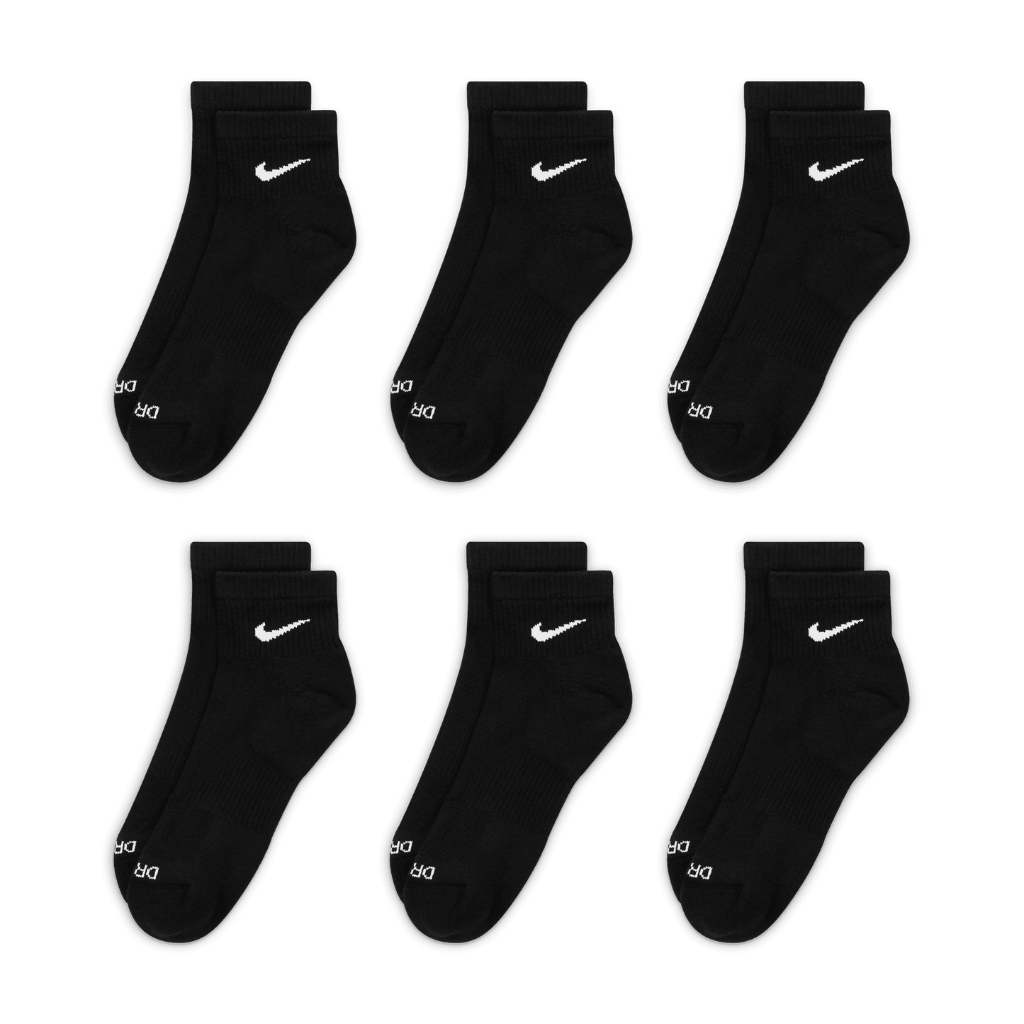 Nike Everyday Plus Cushioned Training Ankle Socks (6 Pairs) "Unisex"