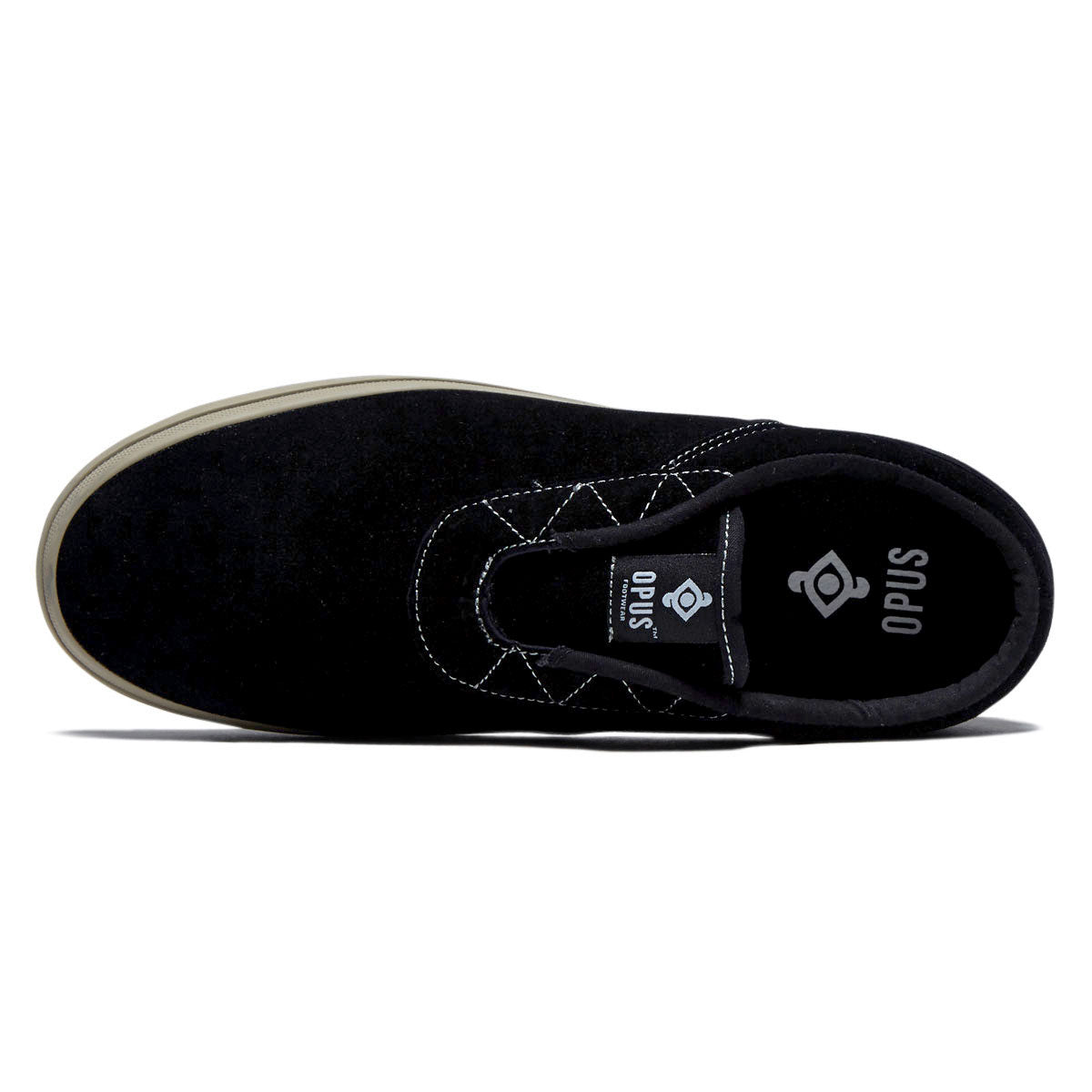 Opus Honey Slip Shoes - Black/Cream Suede