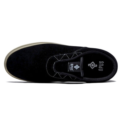 Opus Honey Slip Shoes - Black/Cream Suede