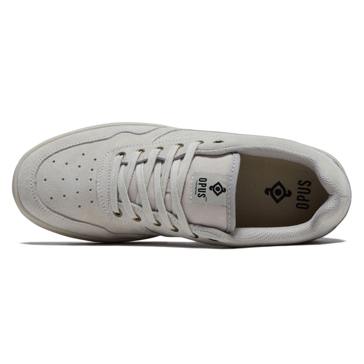 Opus Standard Low Cupsole Shoes - Cream/White