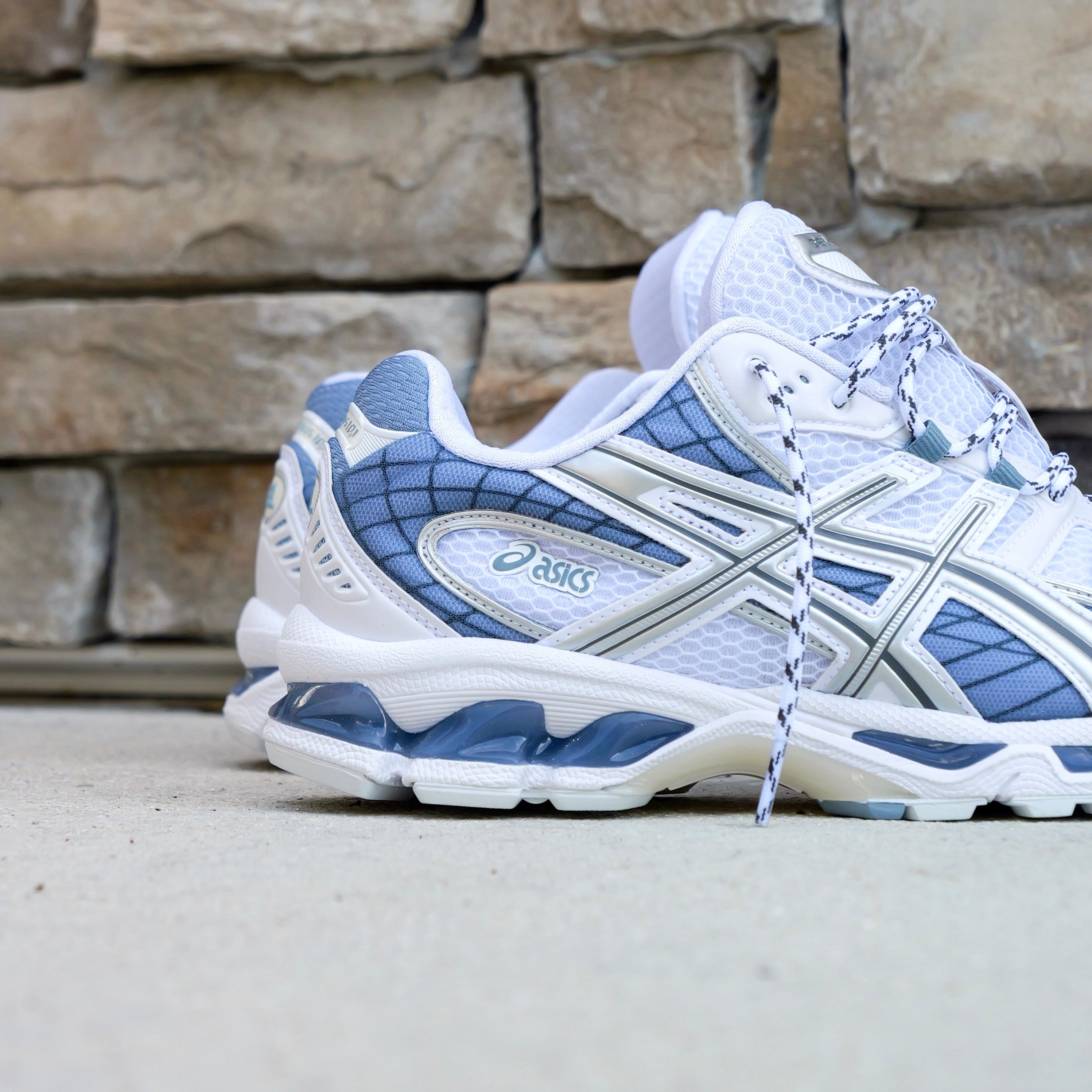 Mens Asics Gel-Nimbus 10.1 (White/Slate Blue)