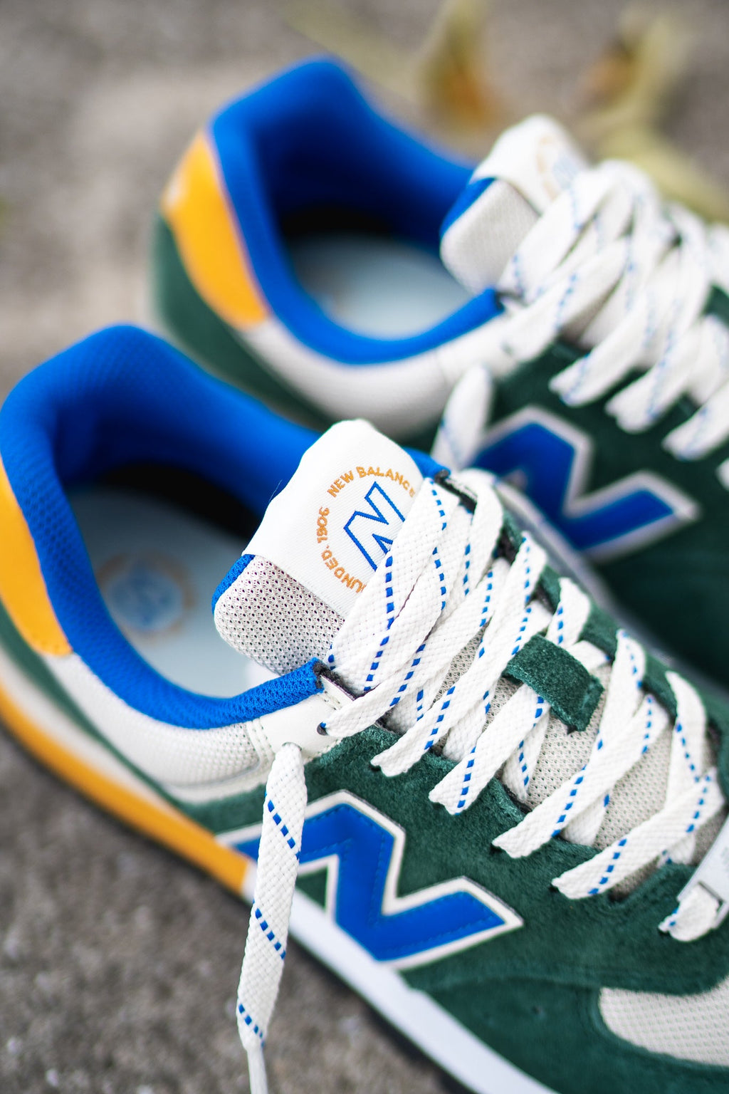 Mens New Balance 574 (Green/Royal) - ML574DVG