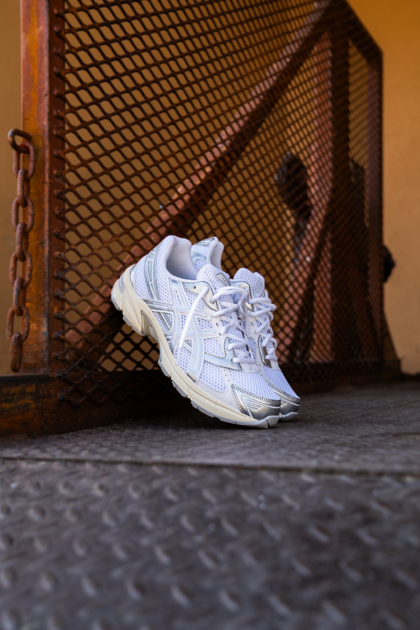 Mens Asics Gel-1130 (White/Blue Fade)