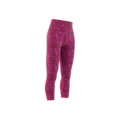 Women's Adidas Stash Pocket Training Animal Print 7/8 Leggings