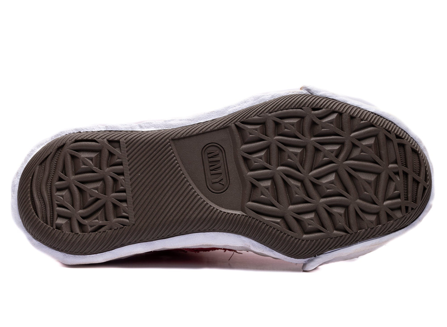 Maison Mihara Yasuhiro "PETERSON23" OG Sole Ripped Overdye Canvas in Red