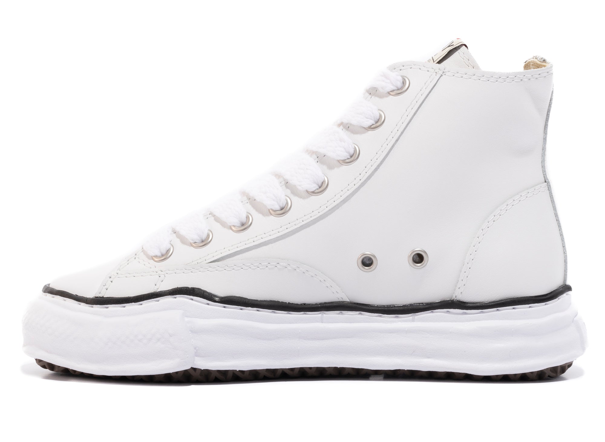 Maison Mihara Yasuhiro High Top Lace Up Sneaker in White