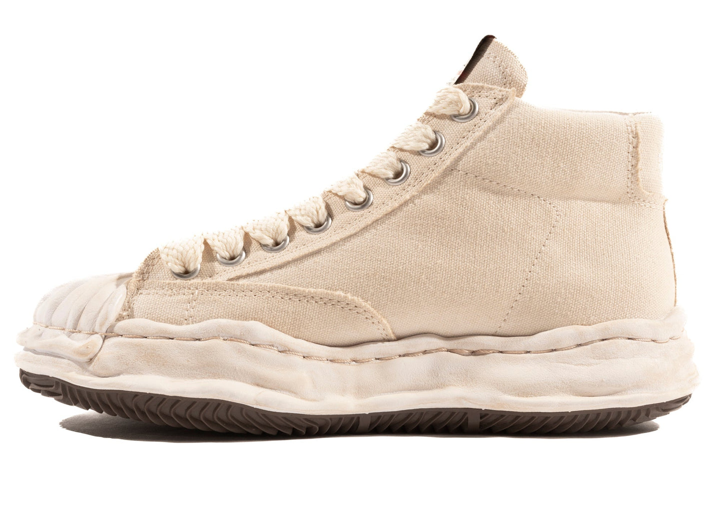 Maison Mihara Yasuhiro Canvas Blakey High-Top Sneaker in White