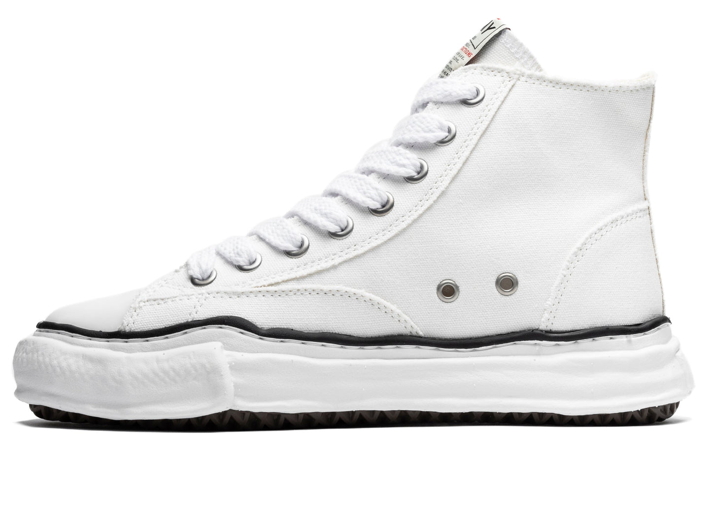 Maison Mihara Yasuhiro High Top Lace Up Sneaker in White