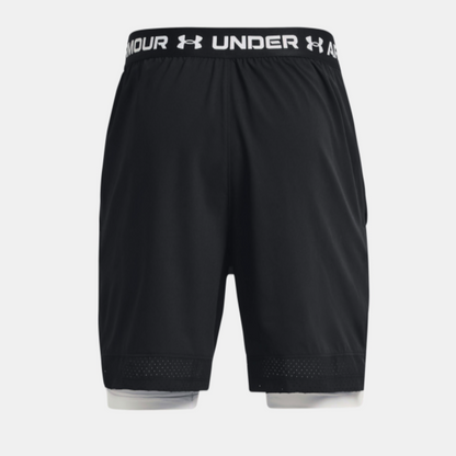Men's Under Armour Vanish Woven 2-in-1 Shorts "Black White"