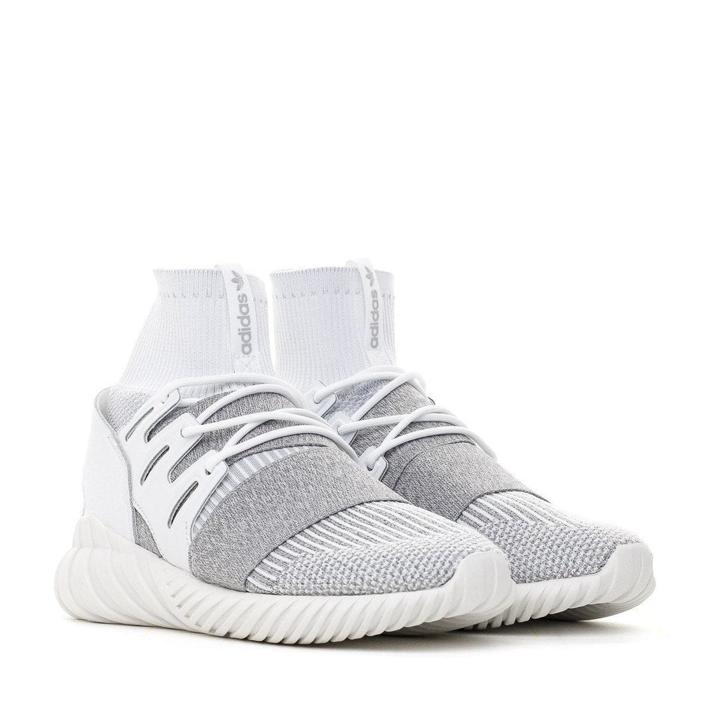 Adidas Originals Tubular Doom PK Primeknit White Grey BY3553