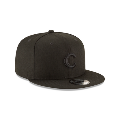 Chicago Cubs New Era Black on Black 9FIFTY Snapback