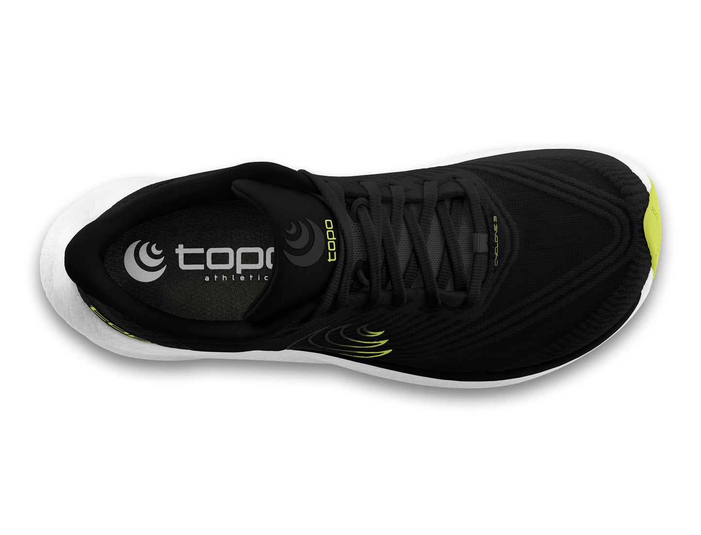 Topo Athletic | Cyclone 3 | Men's | Black/Lime