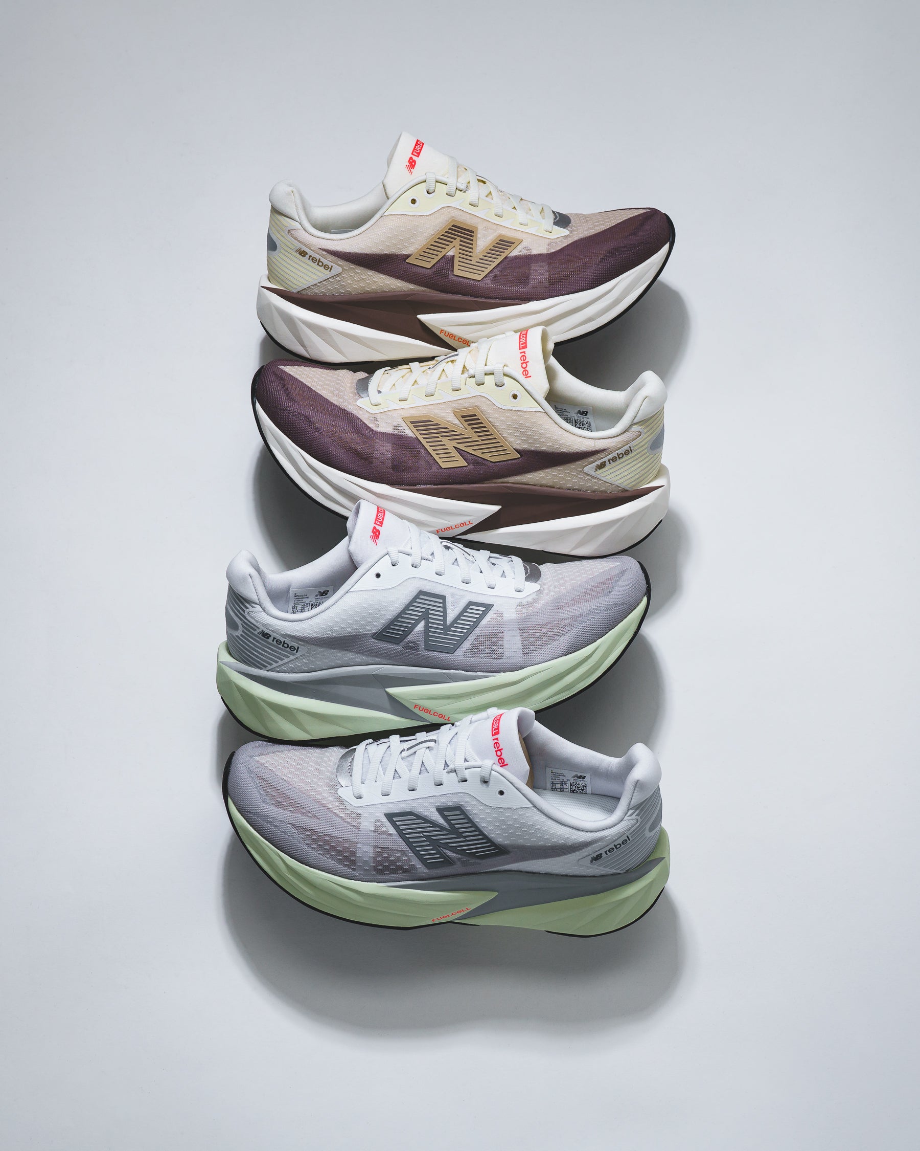 New Balance Men FuelCell Rebel v5 Angora Earth Shadow MFCXLY5