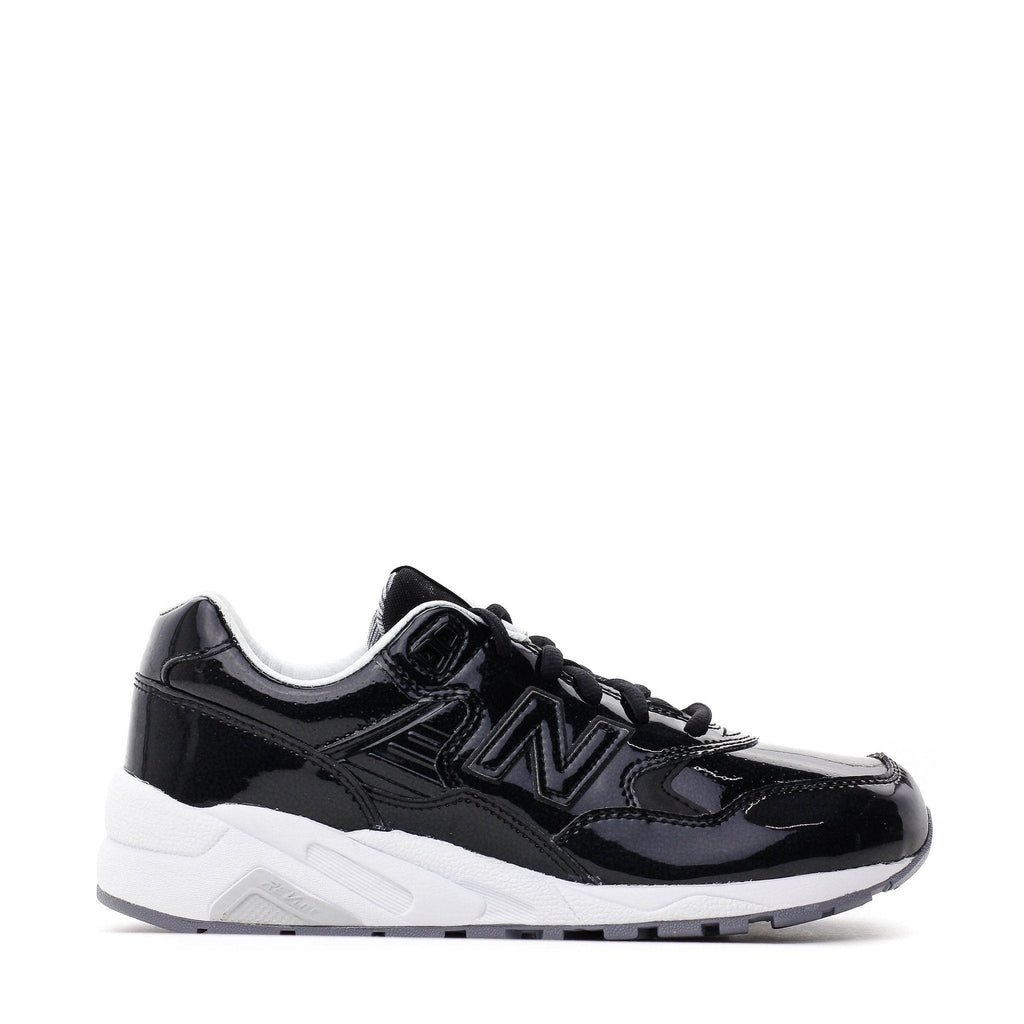 NEW BALANCE REVLITE WOMEN PATENT LEATHER BLACK SILVER WRT580MT