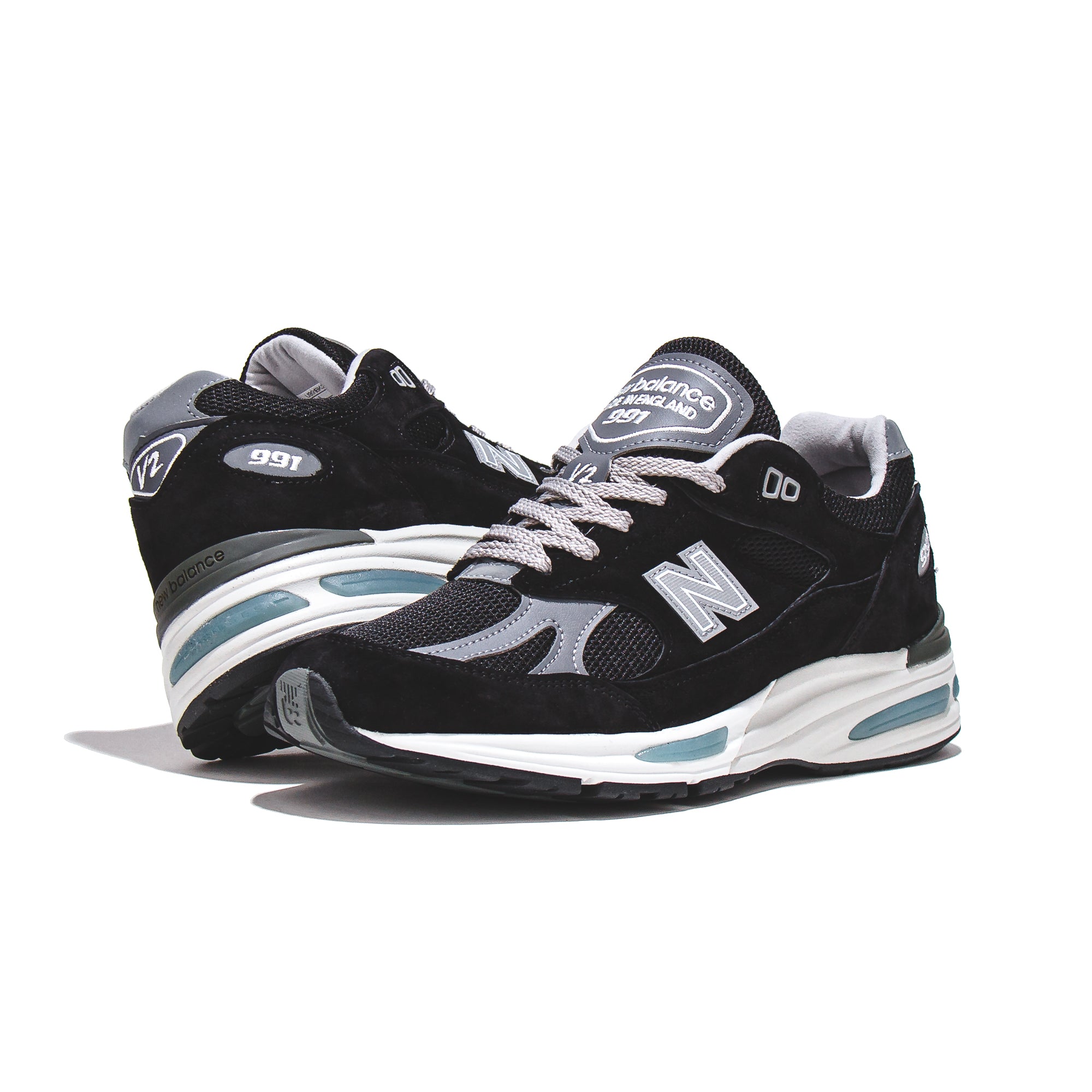New Balance Unisex 991v2 Black Made In UK U991BK2