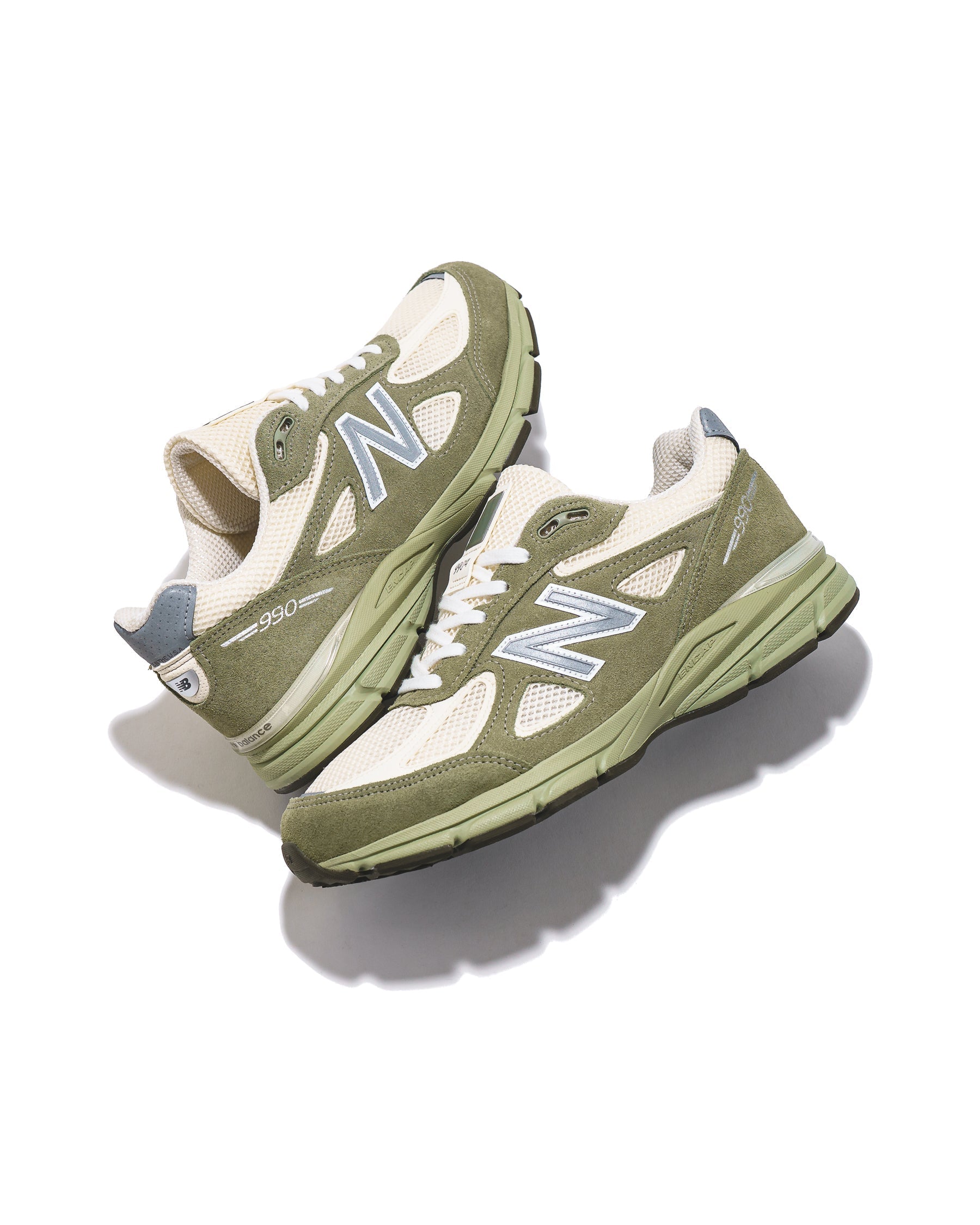 New Balance Unisex Made in USA 990v4 Olive Leaf U9901MX