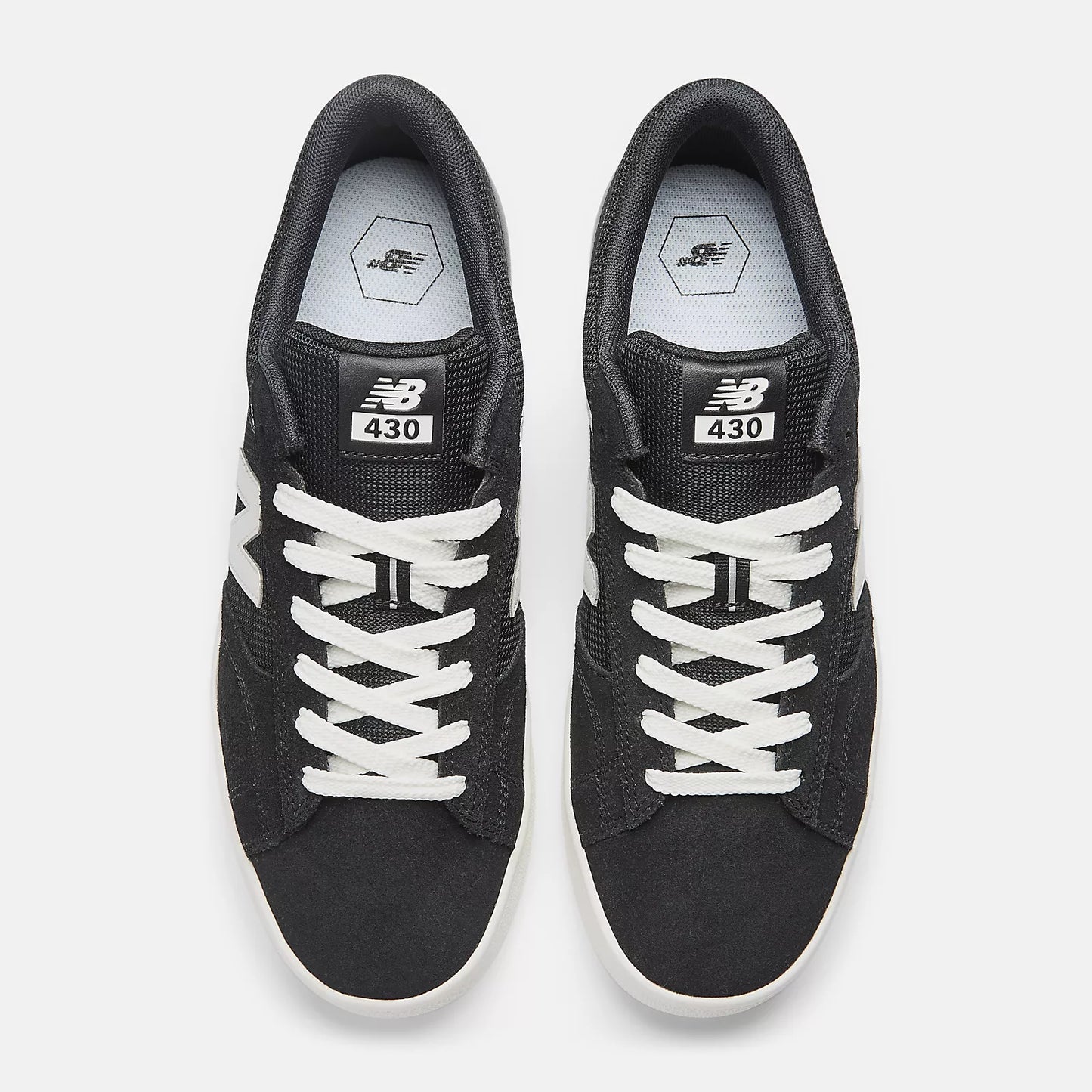 New Balance Numeric 430 Black/White Shoes (NM430BWH)