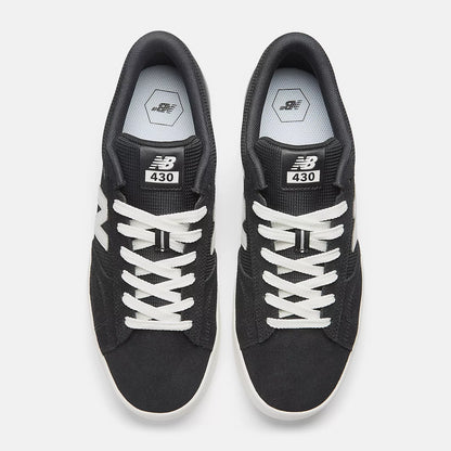 New Balance Numeric 430 Black/White Shoes (NM430BWH)