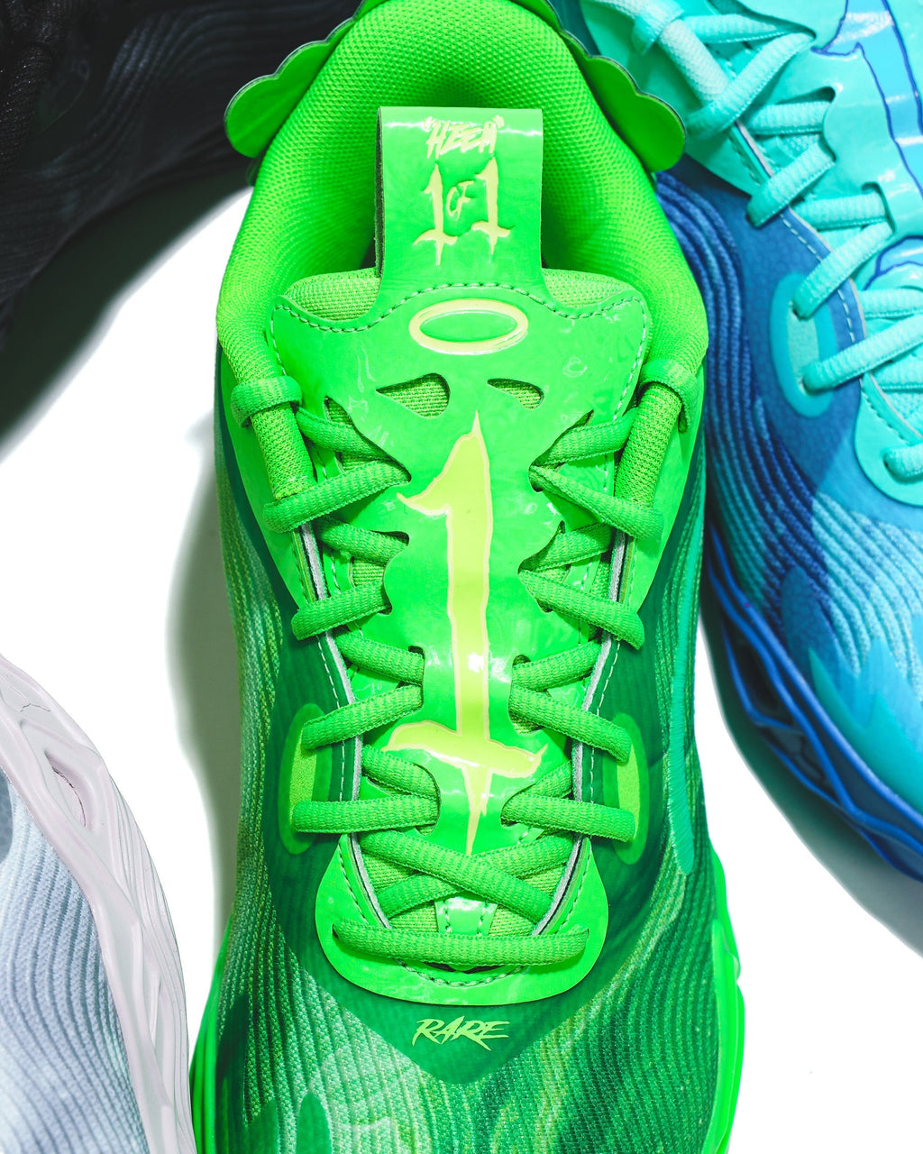 Puma Basketball Men LaMelo Ball MB.04 Lo Team Green Glare 312174-04