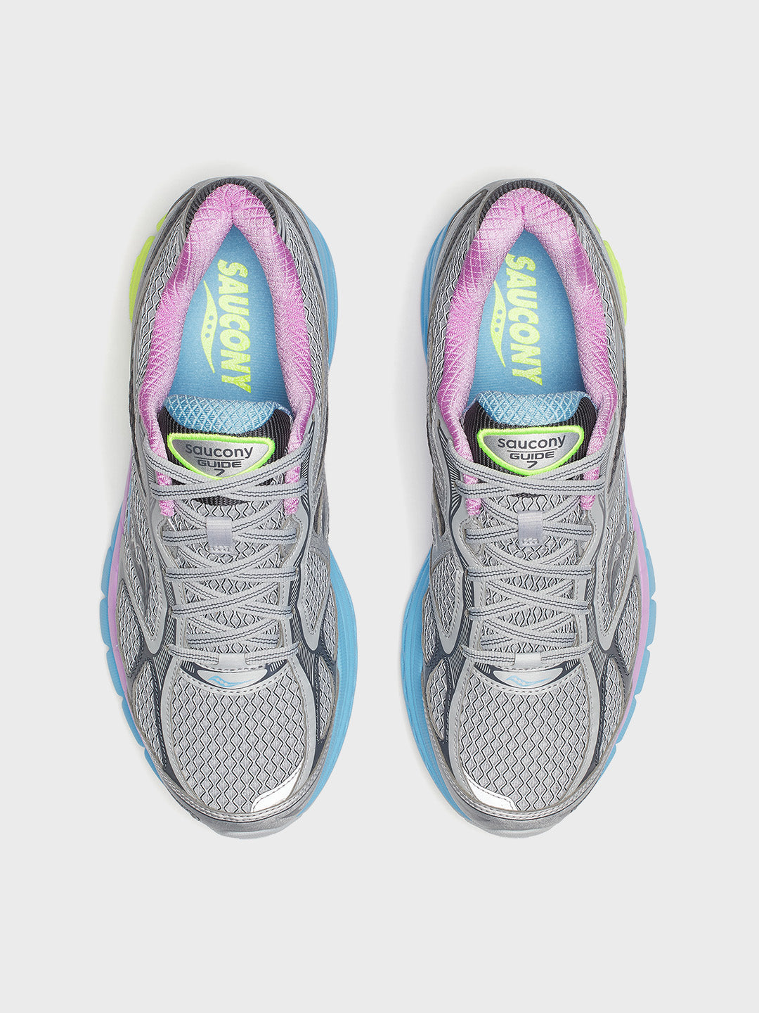 Saucony Progrid Guide 7 Sneakers | Grey/Aqua