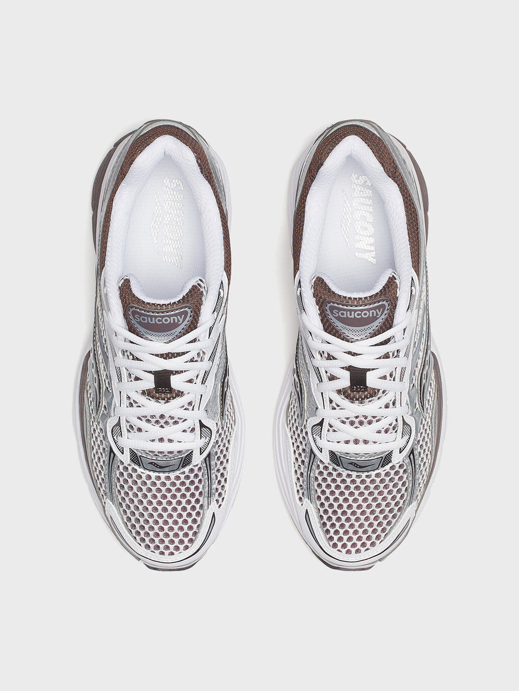 Saucony Progrid Omni 9 Sneakers | White/Brown